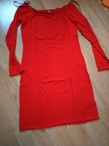 Robe courte col bateau