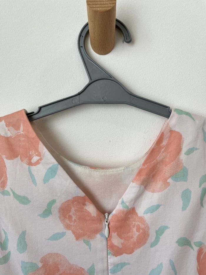 Robe rose à fleurs (détails en tulle pailleté) - Petit Bateau 6 ans (116cm) - photo numéro 11