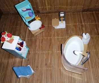 Salle de bain avec baignoire - Playmobil