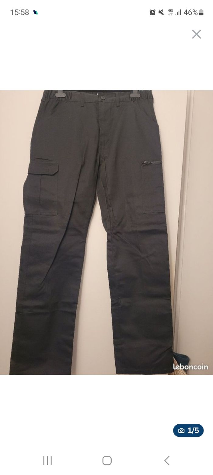 Pantalon travail noir Homme-Taille L