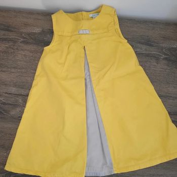 Obaïbi- robe coton jaune 23 mois