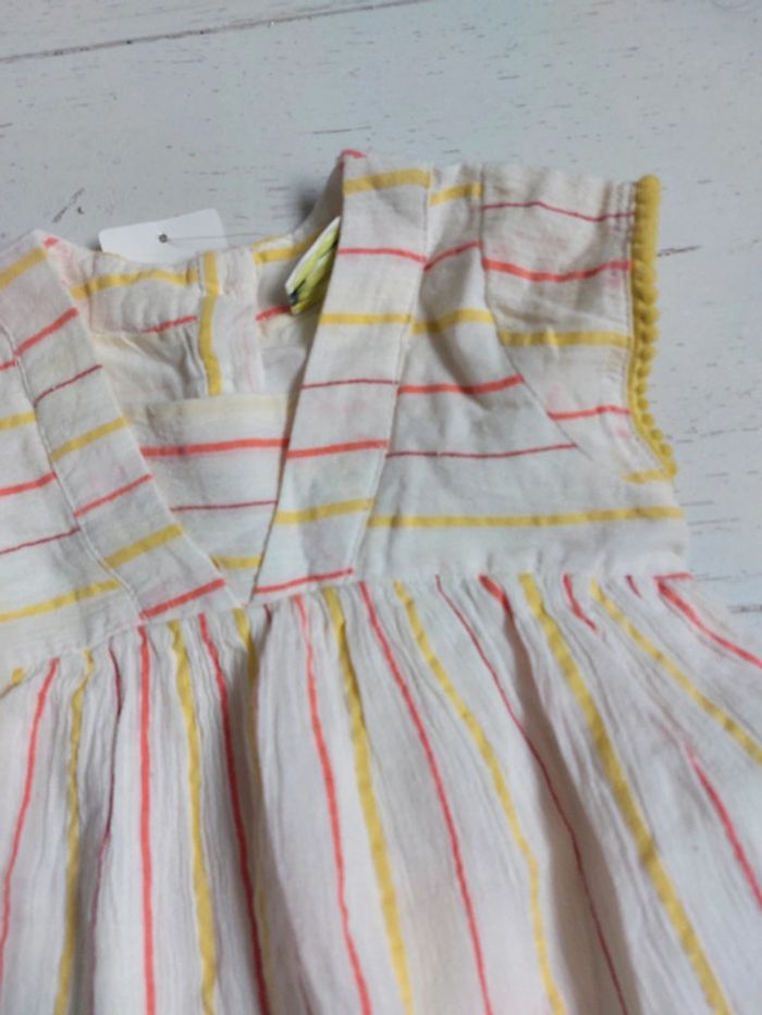 Robe à rayures Tape à l'œil Taille 6 mois - photo numéro 2