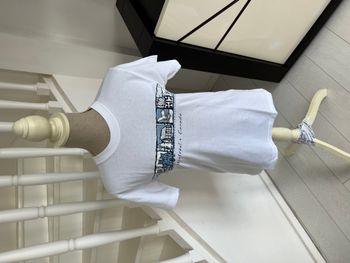T shirt Montréal Canada blanc bleu et noir 
