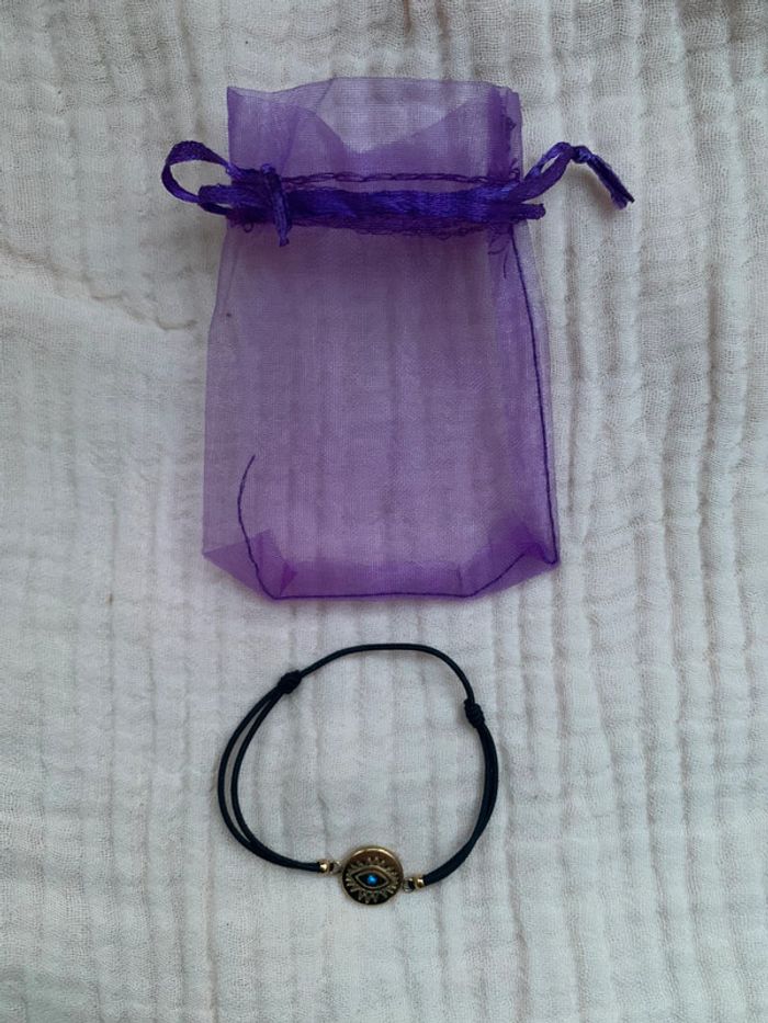 Bracelet noir et doré