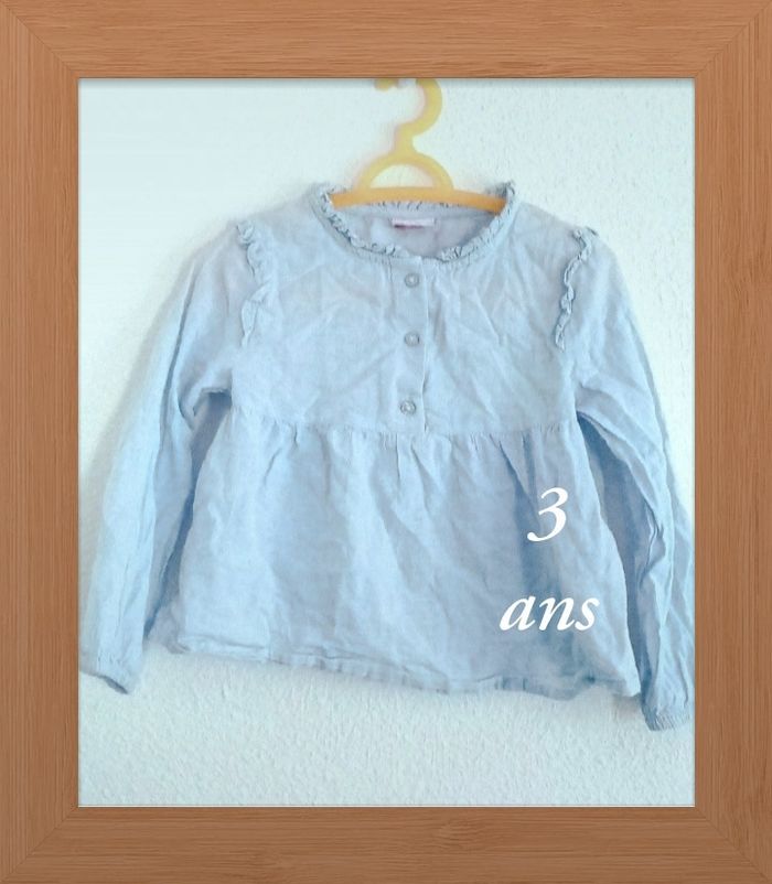 3 ans tao blouse chemise bleu clair print été /Excellent état - photo numéro 16