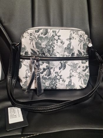 Sac a bandoulière noir et blanc