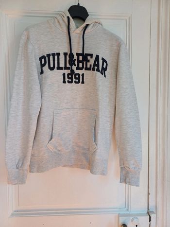 Sweat à capuche blanc Pull&Bear