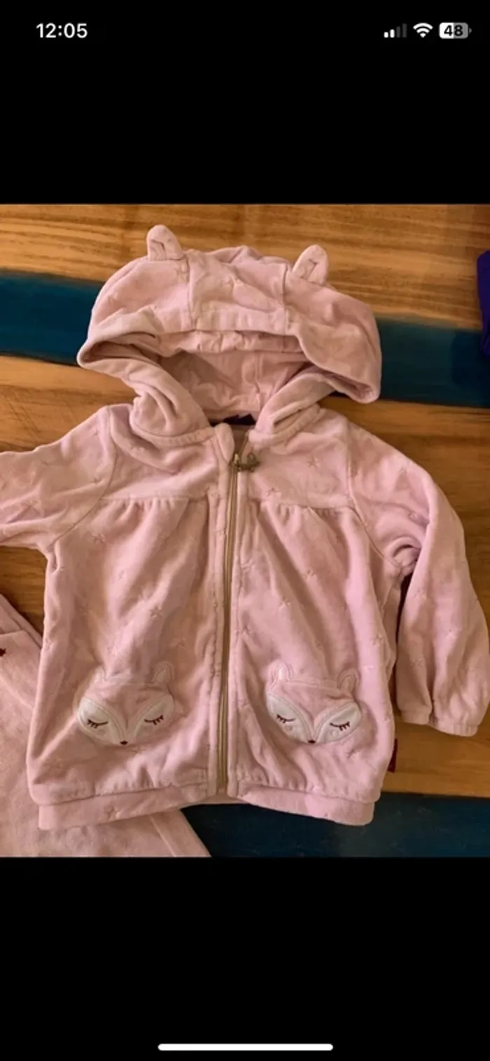 Ensemble survêtement velours sergent major taille 2 ans - photo numéro 2
