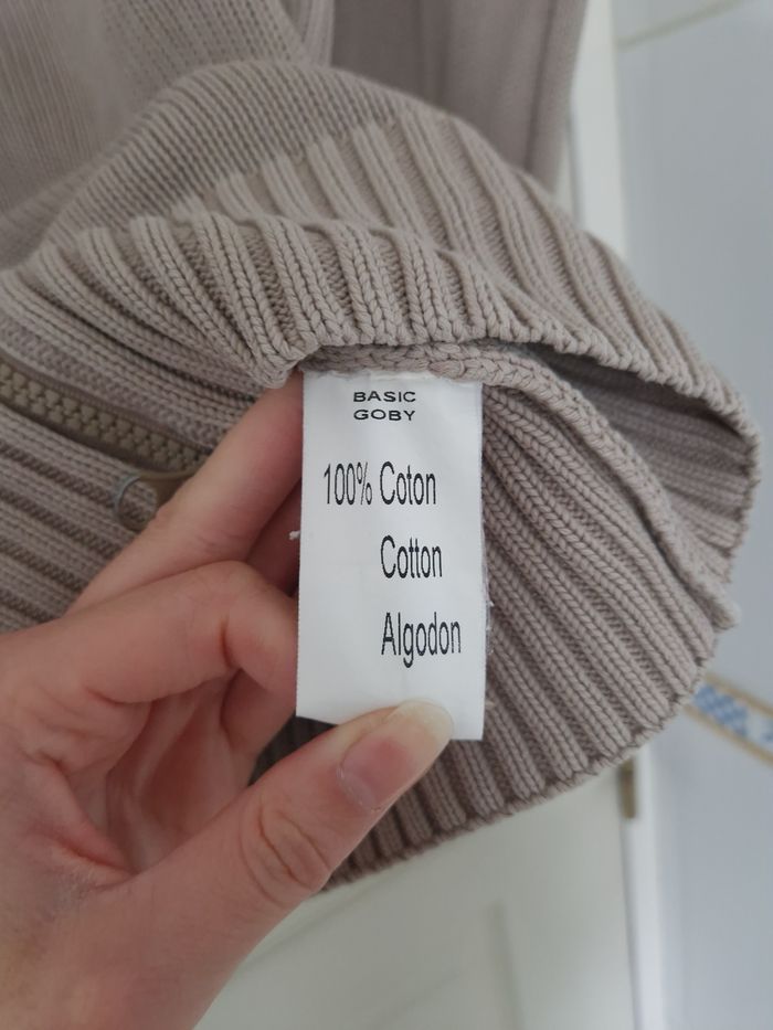 Gilet a fermeture éclair beige femme dixit taille M/38 - photo numéro 7