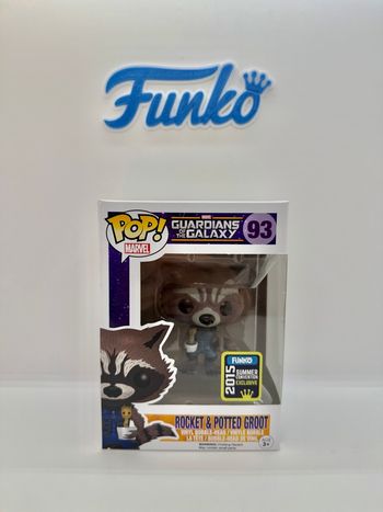 Funko Pop Marvel Rocket & Potted Groot 93 Summer Convention 2015