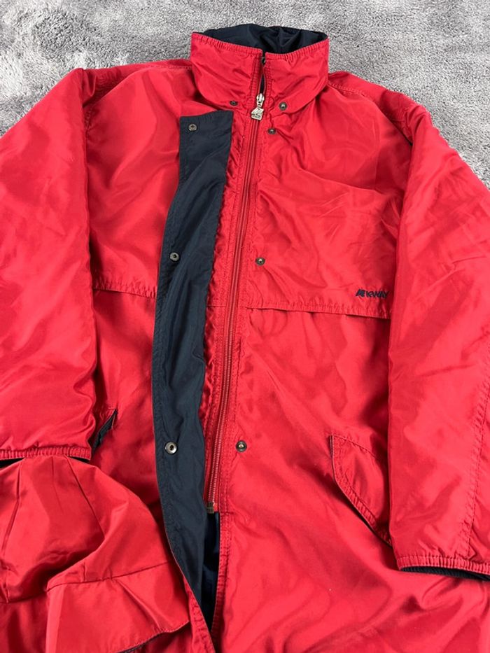K-Way Rouge Taille M – Manteau Imperméable + Bob Réversible Offert - photo numéro 14
