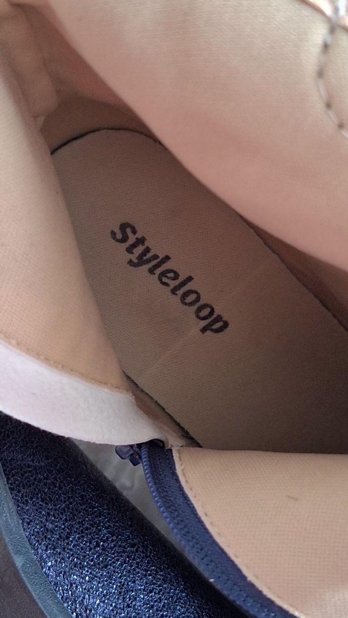 Superbe bottines style tiague bleu nuit - photo numéro 5