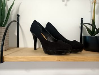 Escarpins noirs bi-matière