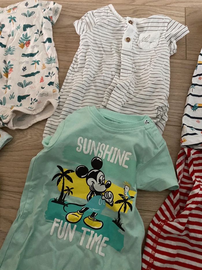 Lot de 6 Combishort très bon etat 6 mois - photo numéro 3