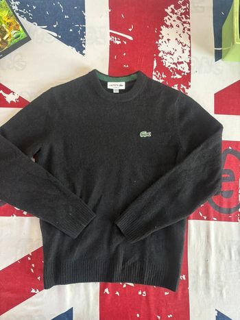 Sweat Lacoste taille xs/xs noir en coton