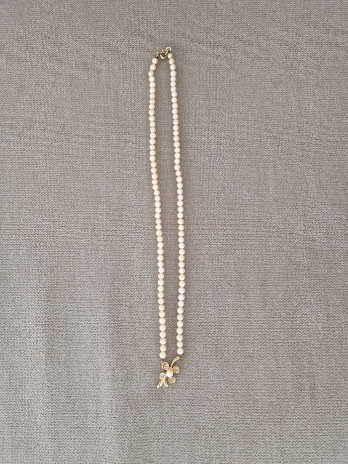Collier vintage perles et son motif - photo numéro 9