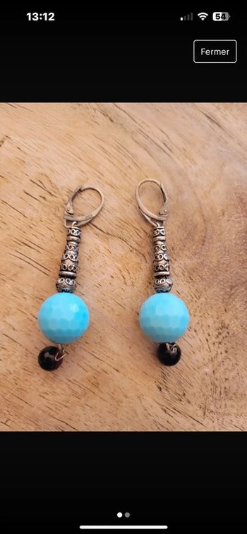 Boucle d’oreilles en argent