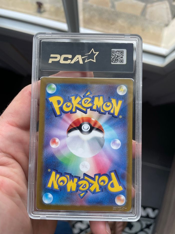 Pokémon carte gradée Phyllali V s12a PCA 8 - photo numéro 2