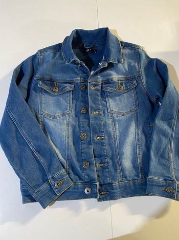 Veste jeans tex bleu foncée taille 9/10 ans