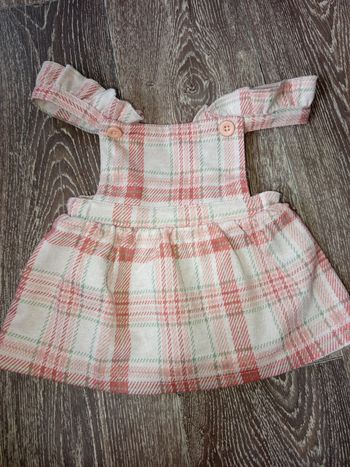 Robe rose a carreaux Primark 3 mois