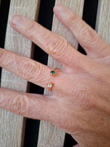 Bague dorée ajustable