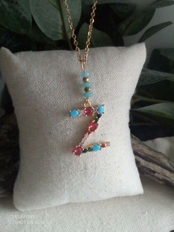 Collier génération Z et pierres d'amazonite