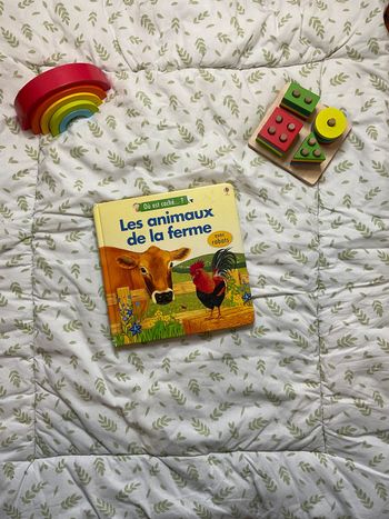 livre les animaux de la ferme avec rabats à soulever