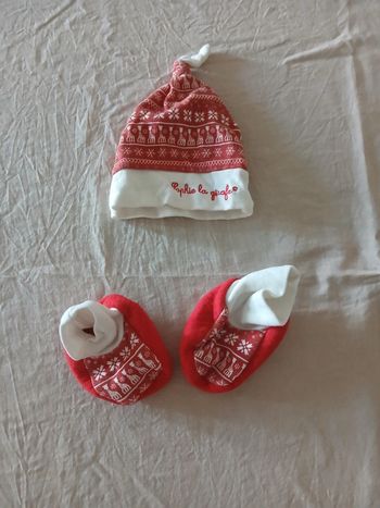 Bonnet + chausson naissance
