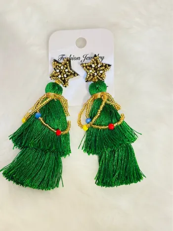 Boucles d’oreilles sapin Noël