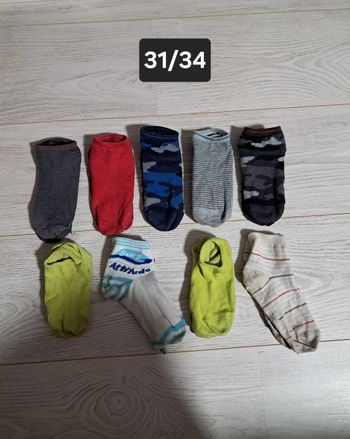 Lot 9 paires de chaussettes 31/34