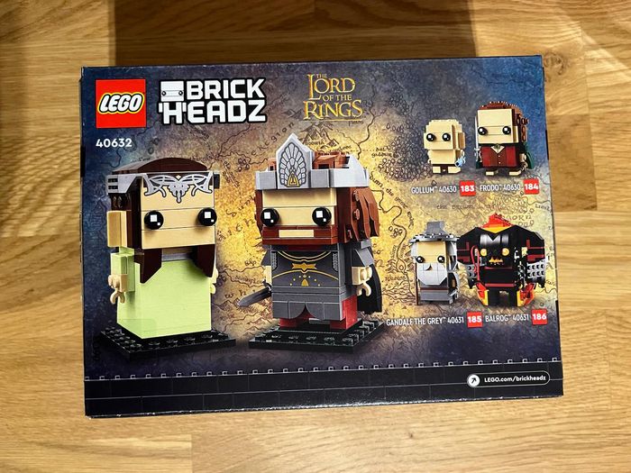 Lego 40632  NEUF et scellé - brickheadz - Aragorn et Arwen, Seigneur des anneaux - photo numéro 2