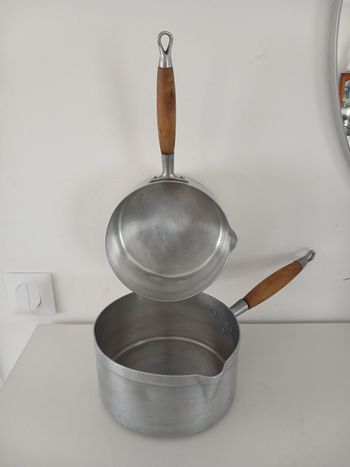 Duo de Casseroles Vintage en Aluminium - Années 80/90