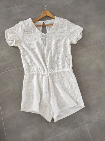 Combi short blanche taille M/L