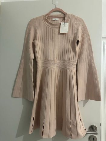 Robe beige/rosé sandro neuf t38