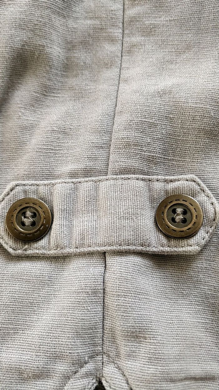 Gilet de serveur, court sans manche gris - photo numéro 3
