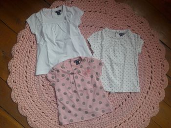 #lots de 3 tee-shirts fille 6 mois