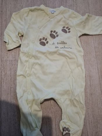 Pyjama tissus 3 mois kitchoun