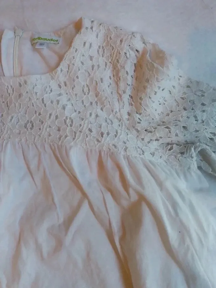 Blouse blanche avec dentelle - photo numéro 7