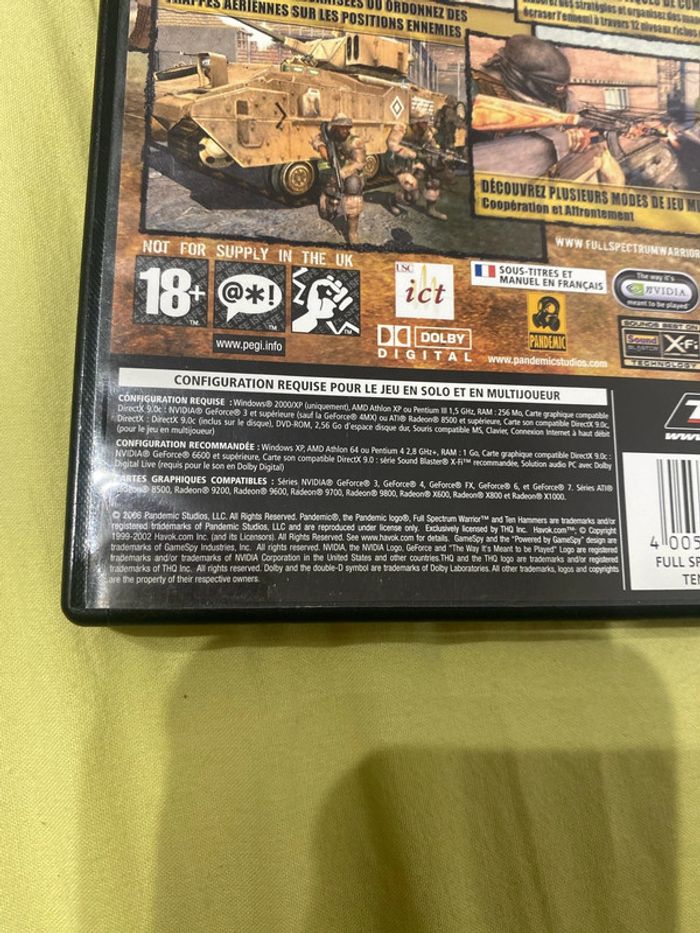 Jeux pc full spectrum warrior - photo numéro 3