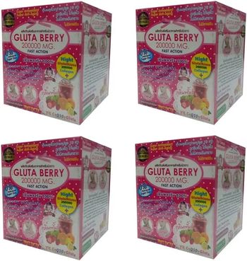 GLUTA WHITE BERRY 4 BOÎTES 