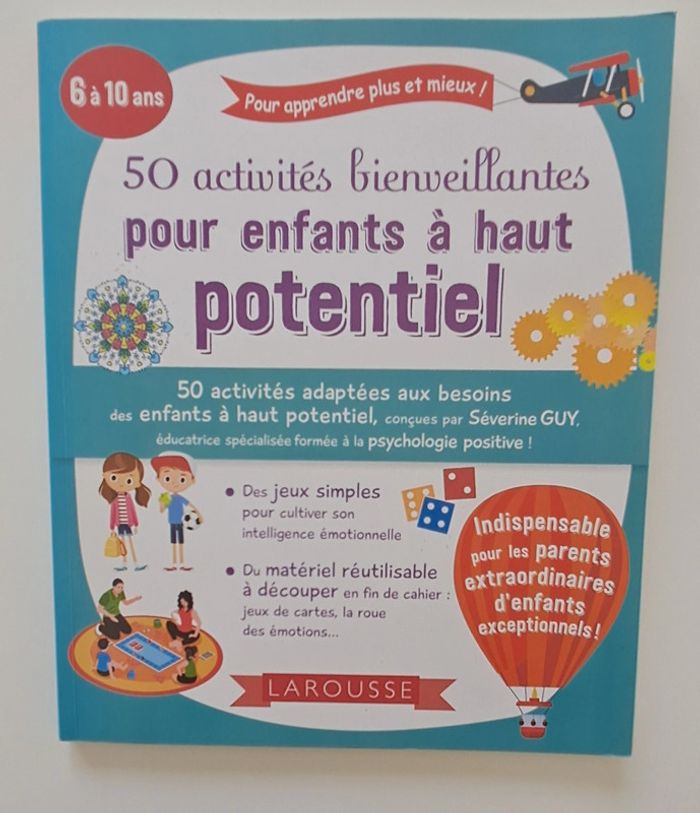 Livre 50 activités bienveillantes pour enfants à haut potentiel Neuf