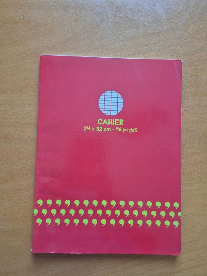 Cahier Monoprix 96 pages grand carreaux