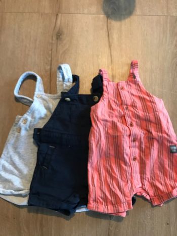 Lot 3 salopettes short
