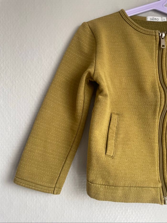 Gilet zipper kaki fille 5 ans Gemo - photo numéro 4