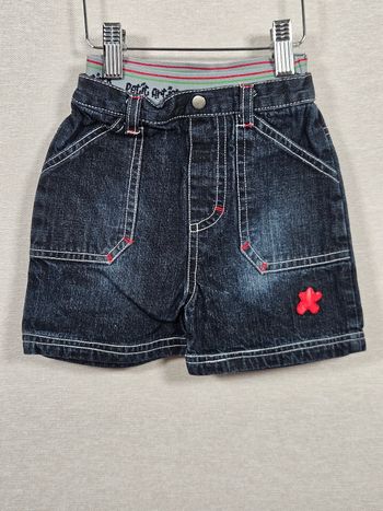 Short bleu foncé  12 mois