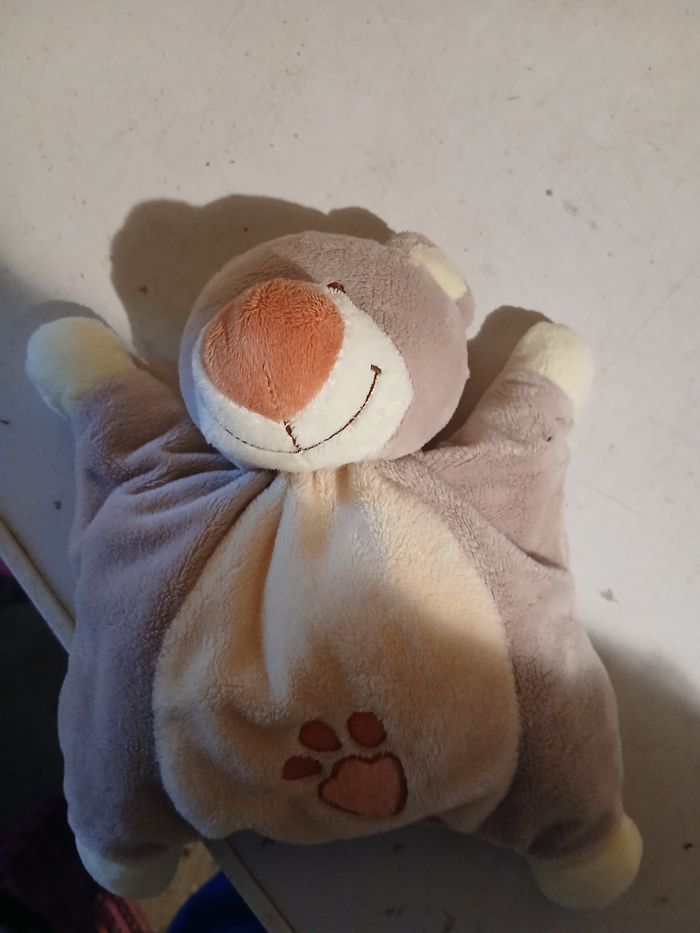 Doudou nounours beige