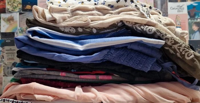 lot 16 pièces, multicolore fleuri, 34-36,  fleuri, bretelles, manches variées, casual, top mixte - photo numéro 5