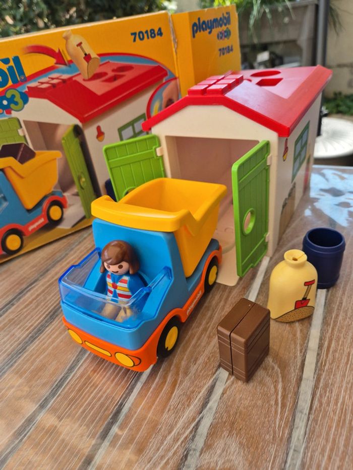 Playmobil 123 ouvrier camion et garage n° 70184 - photo numéro 2