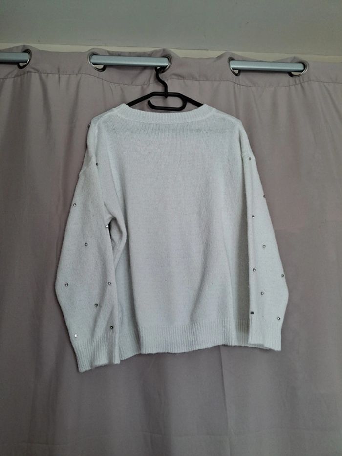 Pull blanc - photo numéro 2