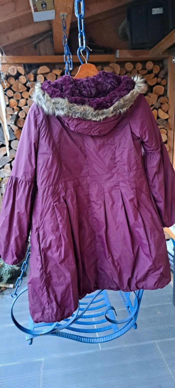 Superbe parka violine sergent major doublure polaire - photo numéro 5